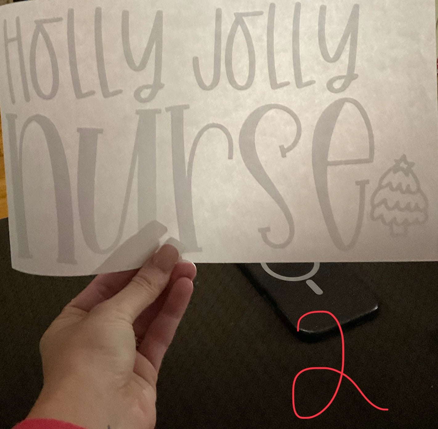 HOLLY JOLLY NURSE Christmas DTF print