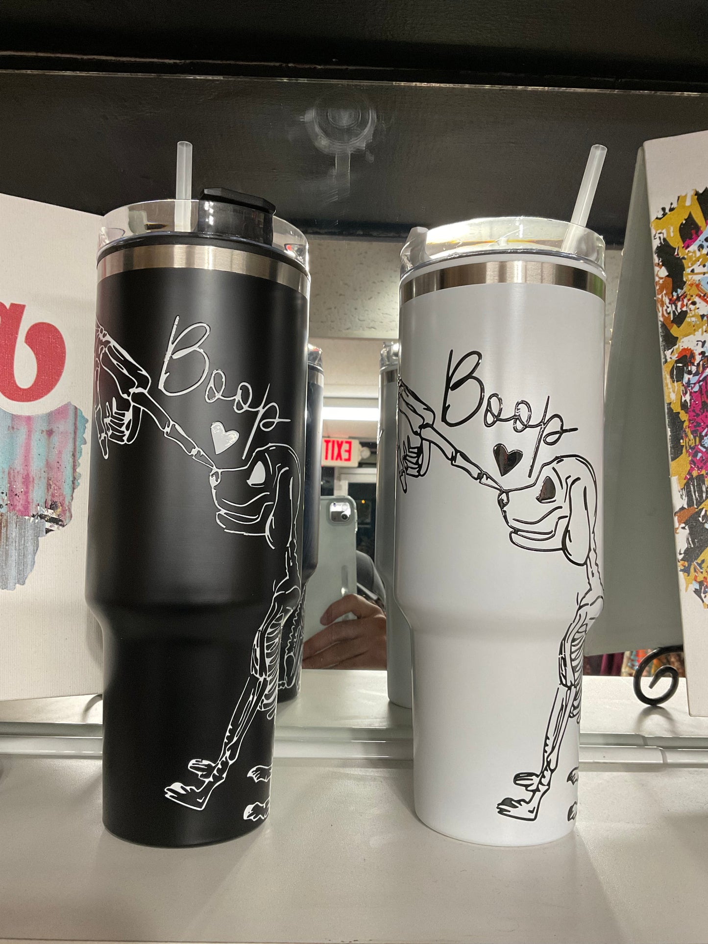 Mr. and Mrs. Dog Lover Skeleton Tumblers
