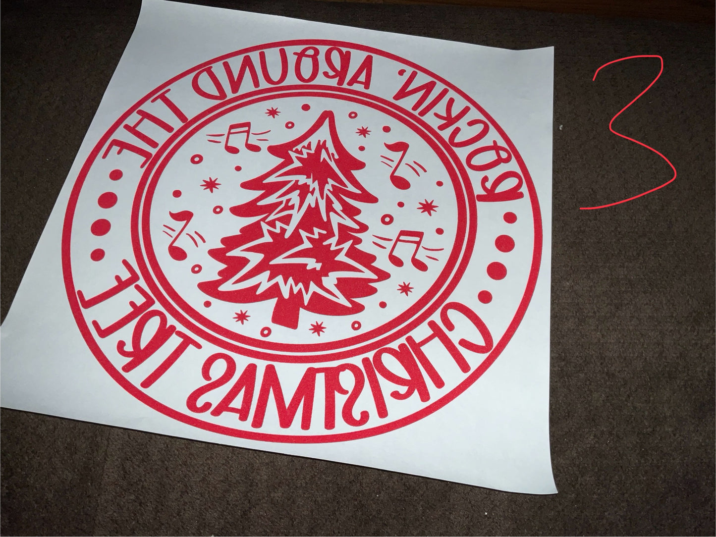 ROCKIN’ AROUND THE CHRISTMAS TREE Christmas DTF print