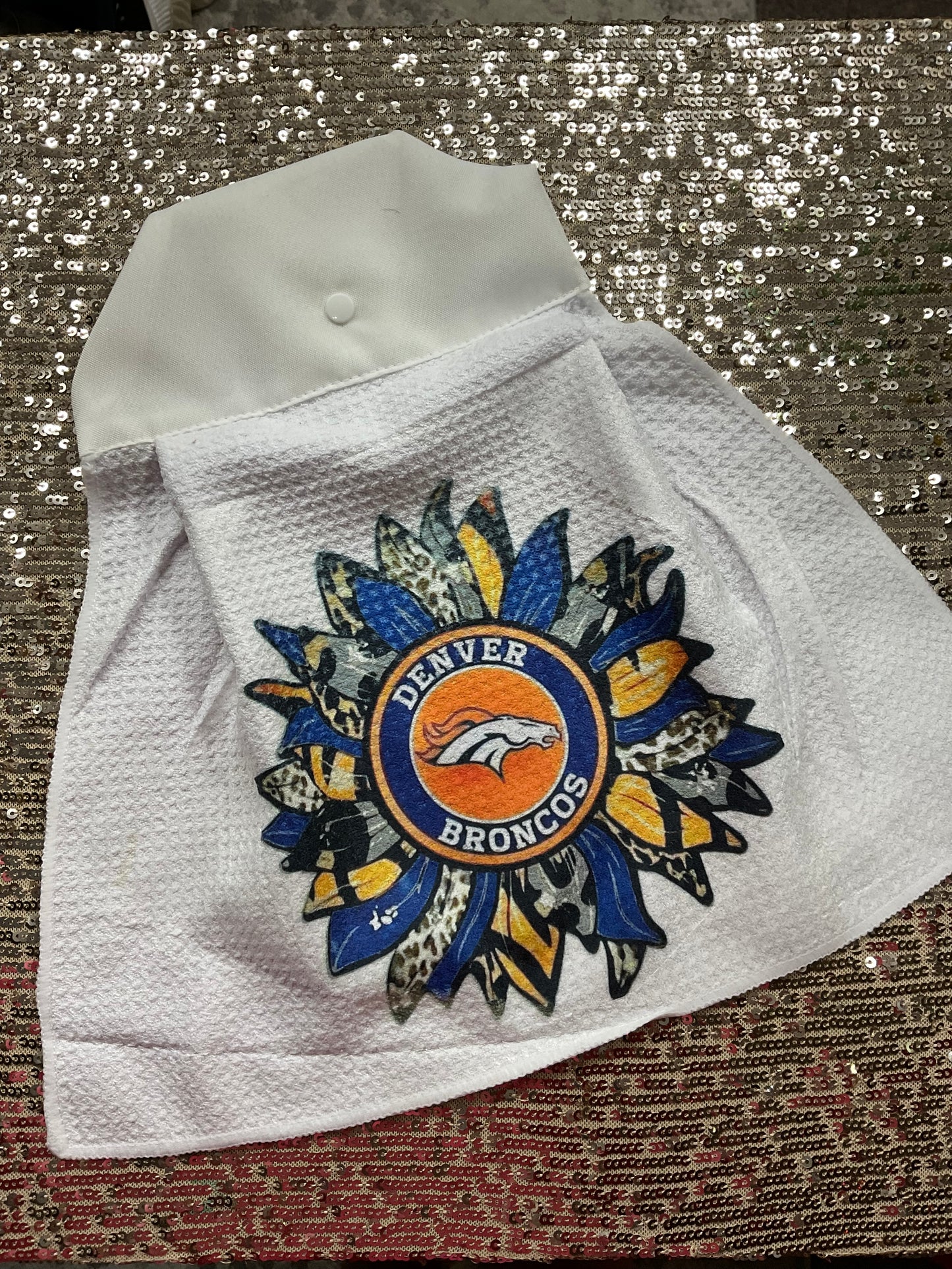 Denver Broncos Sublimated Kitchen Towel