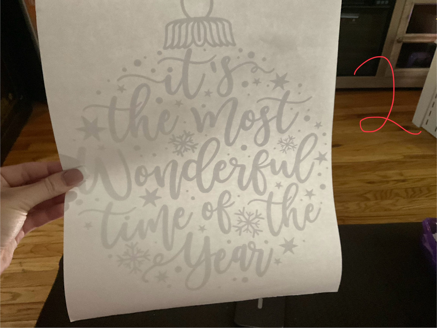 It’s the most wonderful time of the year bulb Christmas DTF print