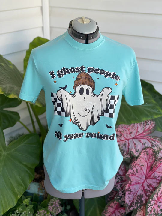 I ghost people all year round-Funny Halloween Shirt