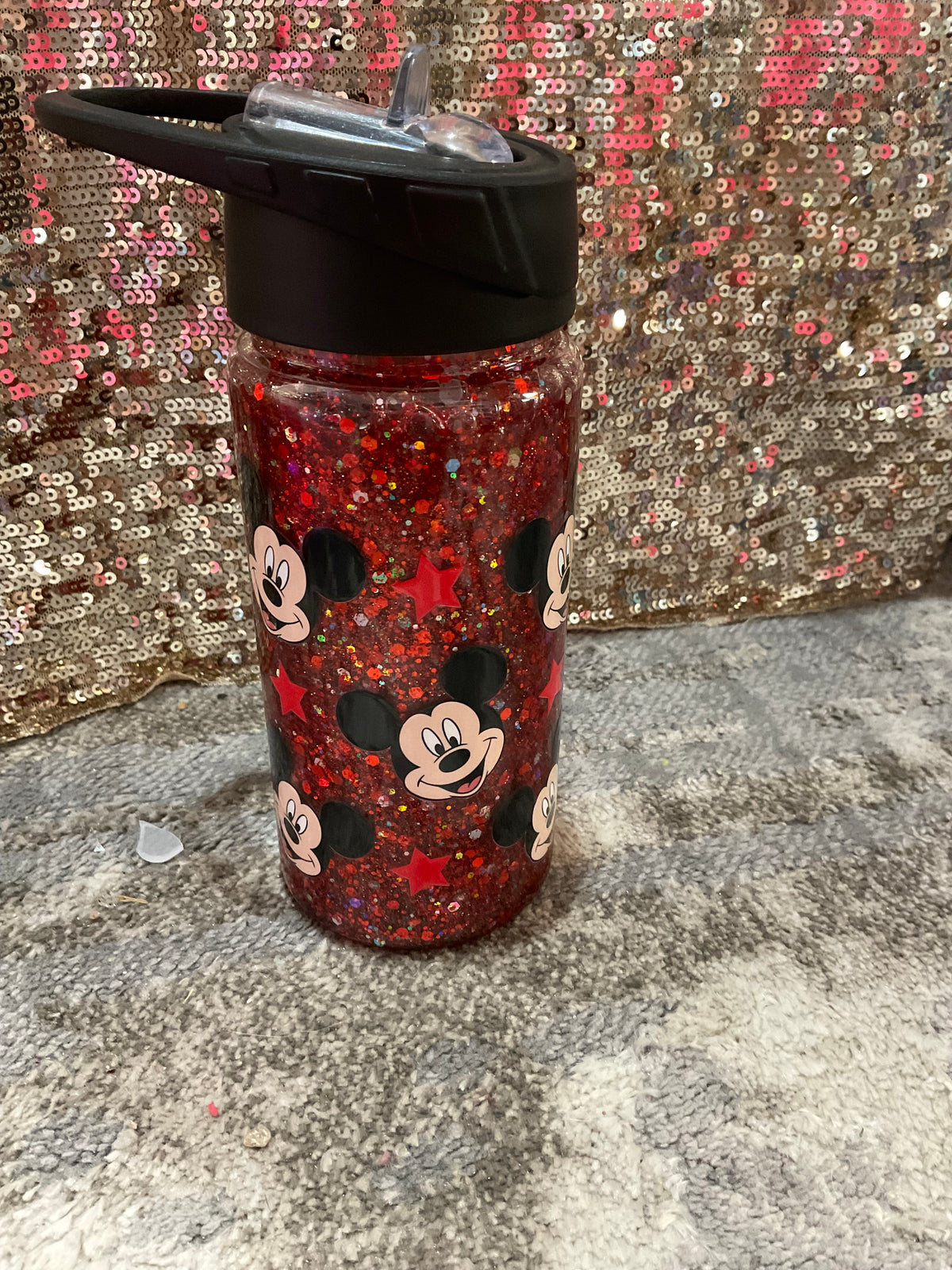 Mickey Mouse Kids Snow globe with red glitter