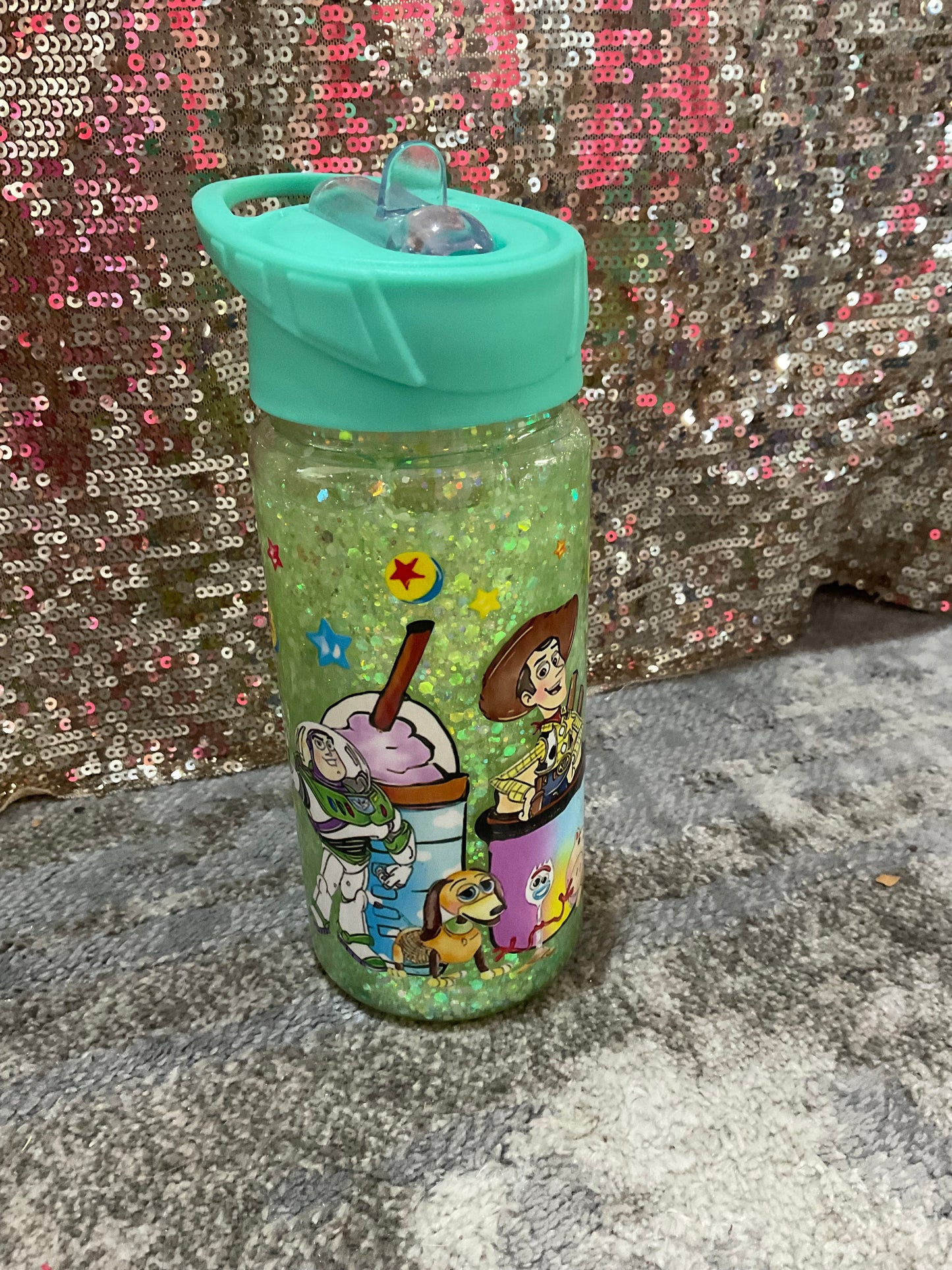 Toy Story Kids Snow globe with greenish yellowish glitter