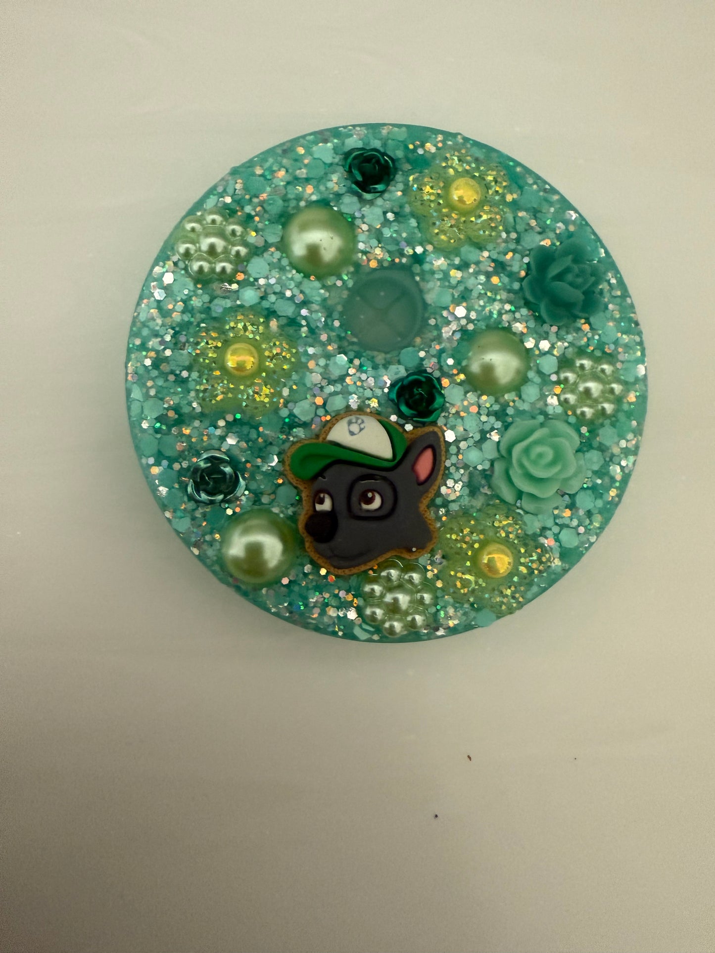 Decorated Tumbler Lid Toppers