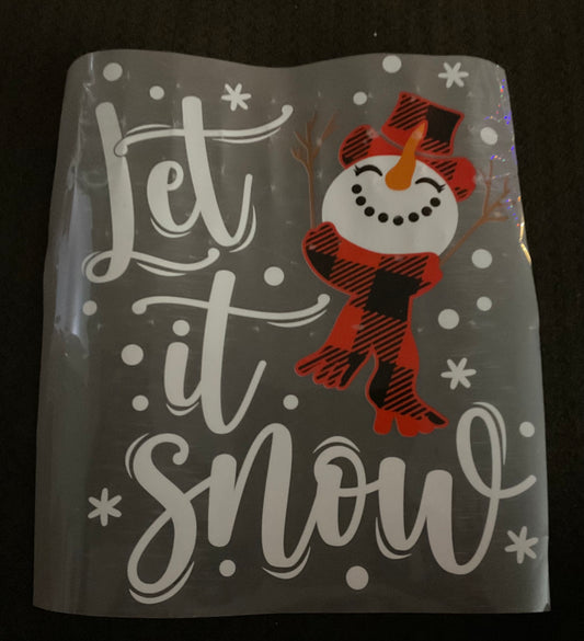 Let it snow Christmas DTF print