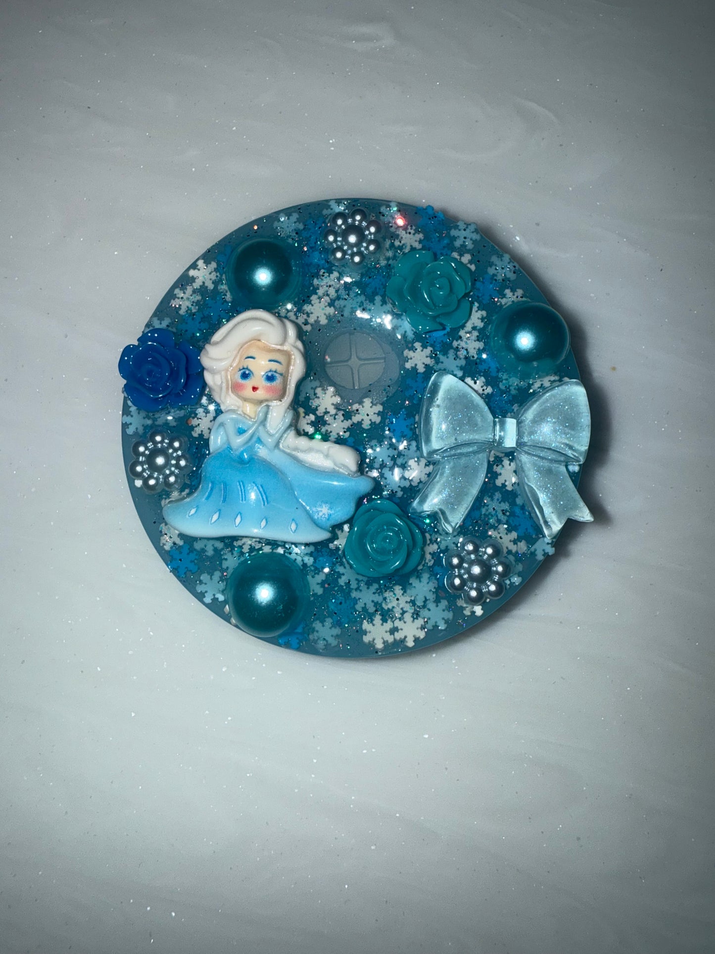 Decorated Tumbler Lid Toppers