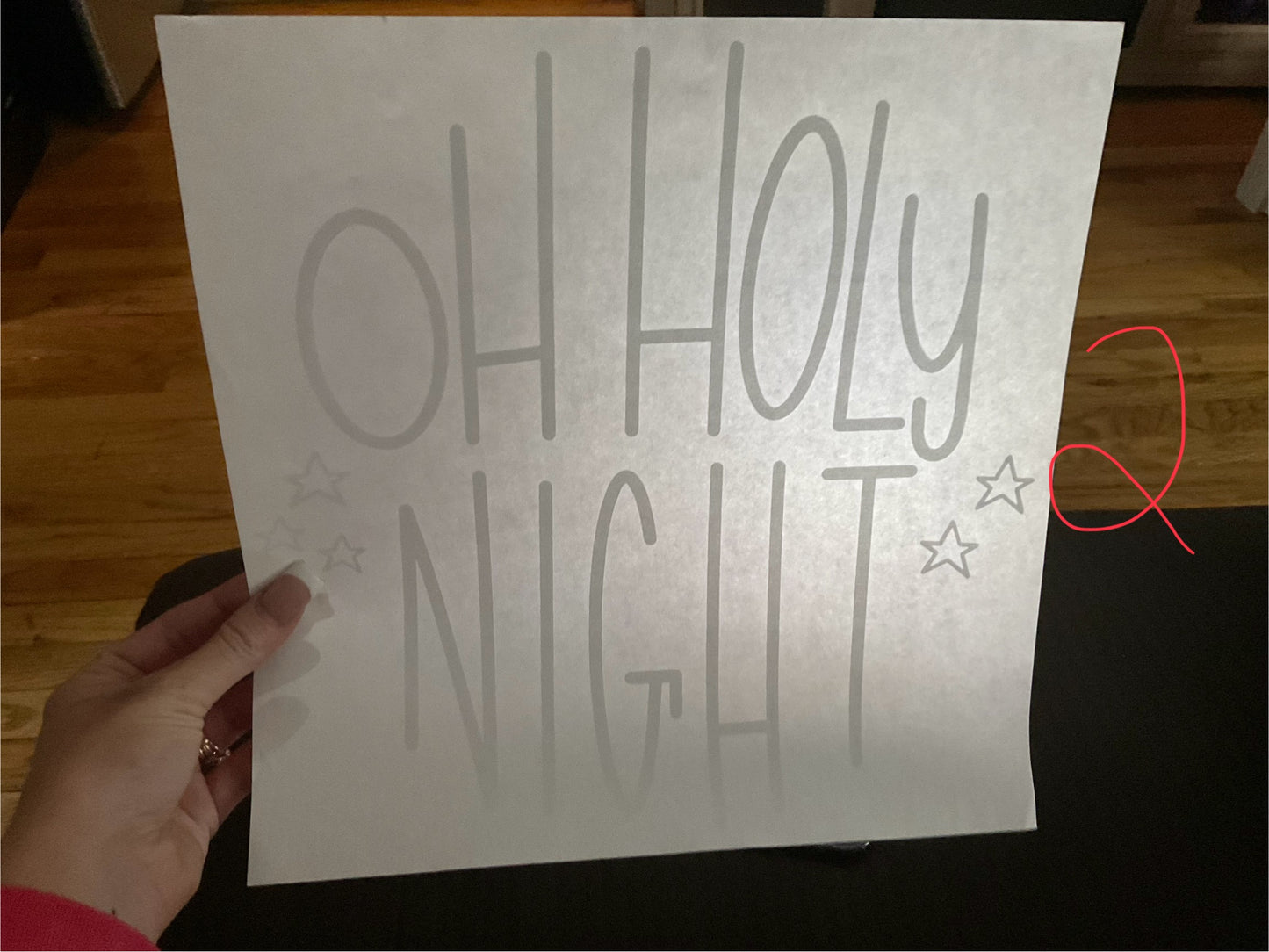 OH HOLY NIGHT Christmas DTF print