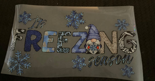 Its freezing season gnome Christmas DTF print