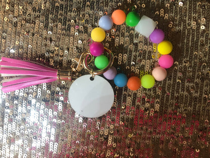 Keychain with tassel