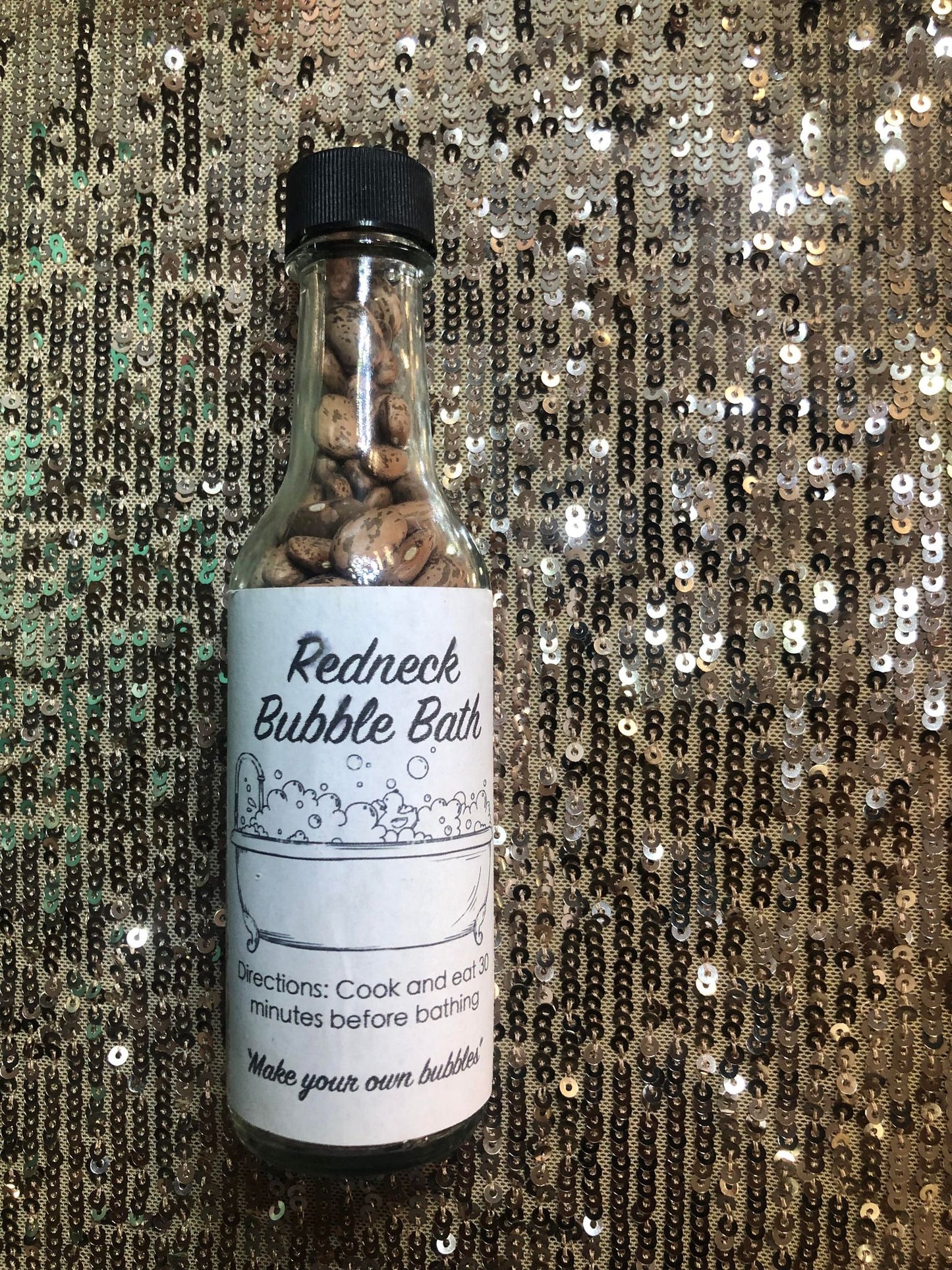 Beans Redneck Bubble Bath Gag Gift