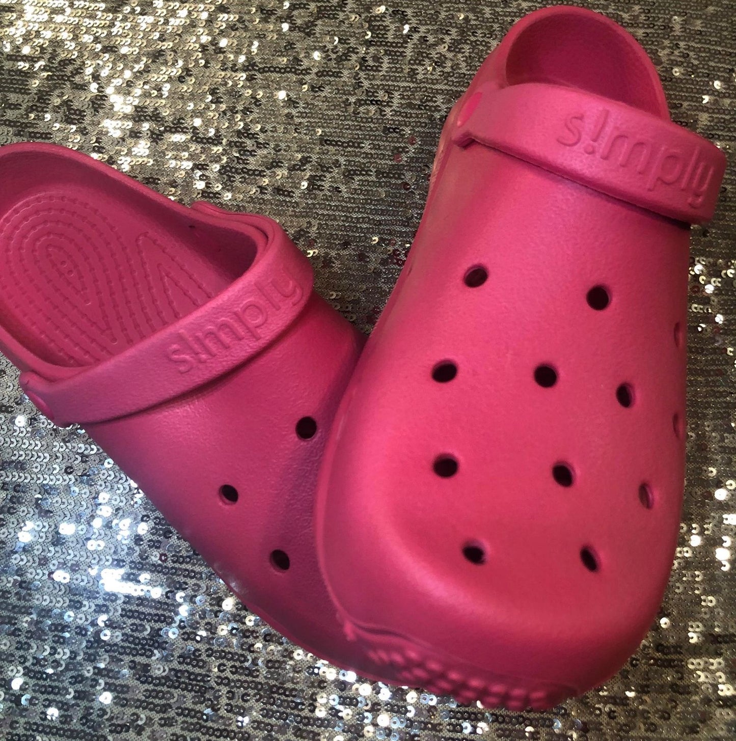 Simply Pinkish Red Crocs