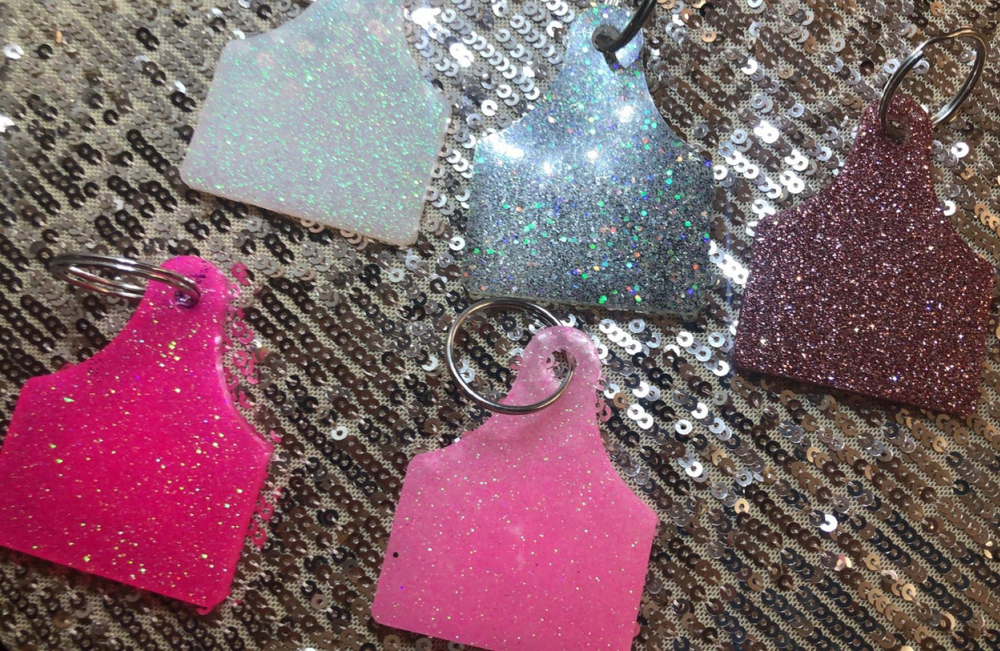 Cow Tags Keychains