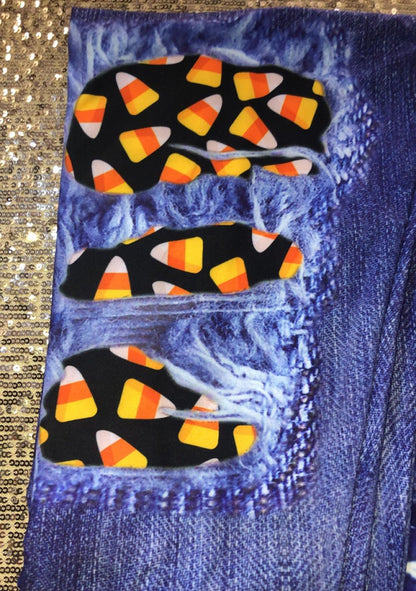 Jean Style with Candy Corn Holes