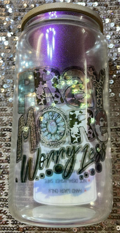 Pray More Worry Less 16oz Tumbler