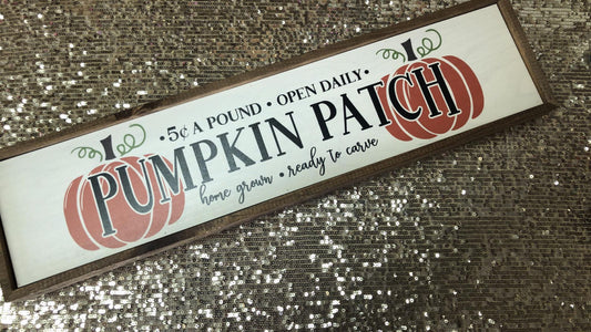 24 x 6 Pumpkin Patch Home Decor