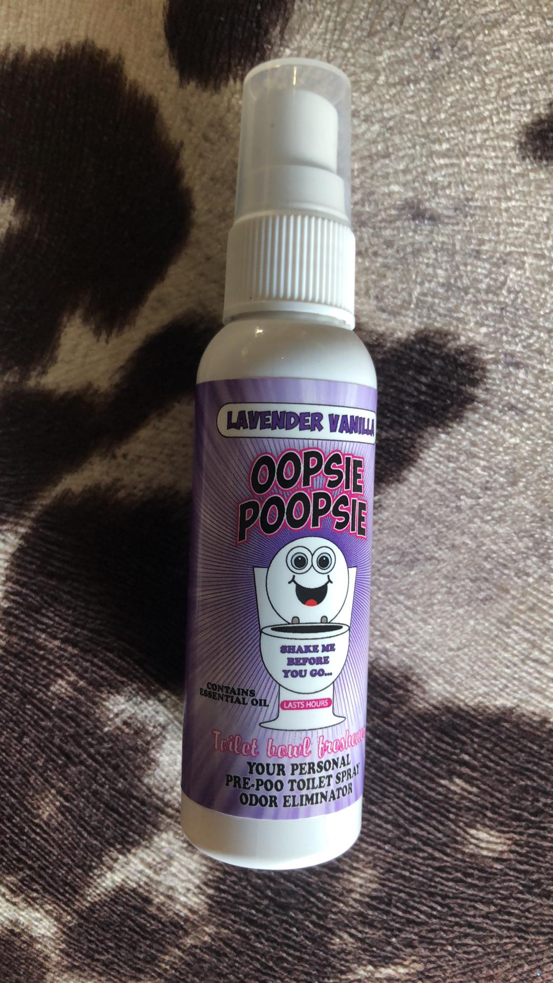 Lavender Vanilla Scent 2oz/60ml Oopsie Poopsie Toilet Boil Freshener Spray