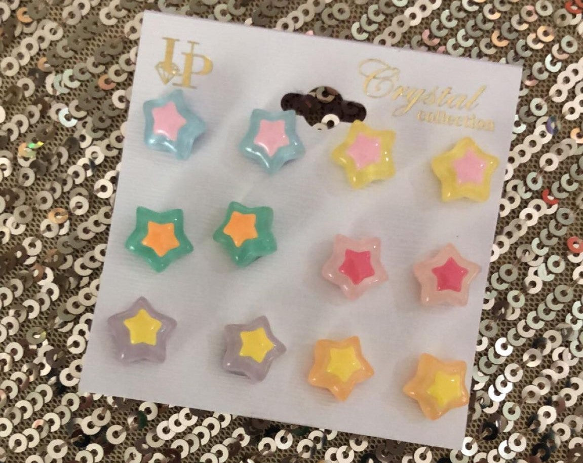 Glow in the Dark Flowers and Stars Earring Sets