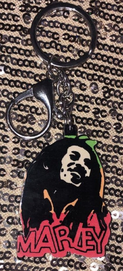 Bob Marley Metal Keychain