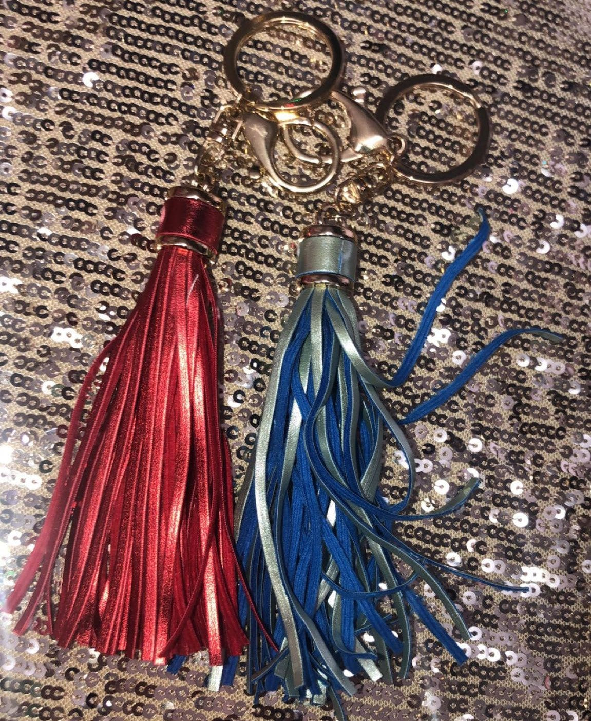 Metallic Tassle Keychain