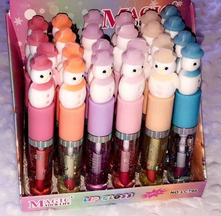 Snowman Magic Lip Oil/ Lipgloss-Color Changing Lipgloss