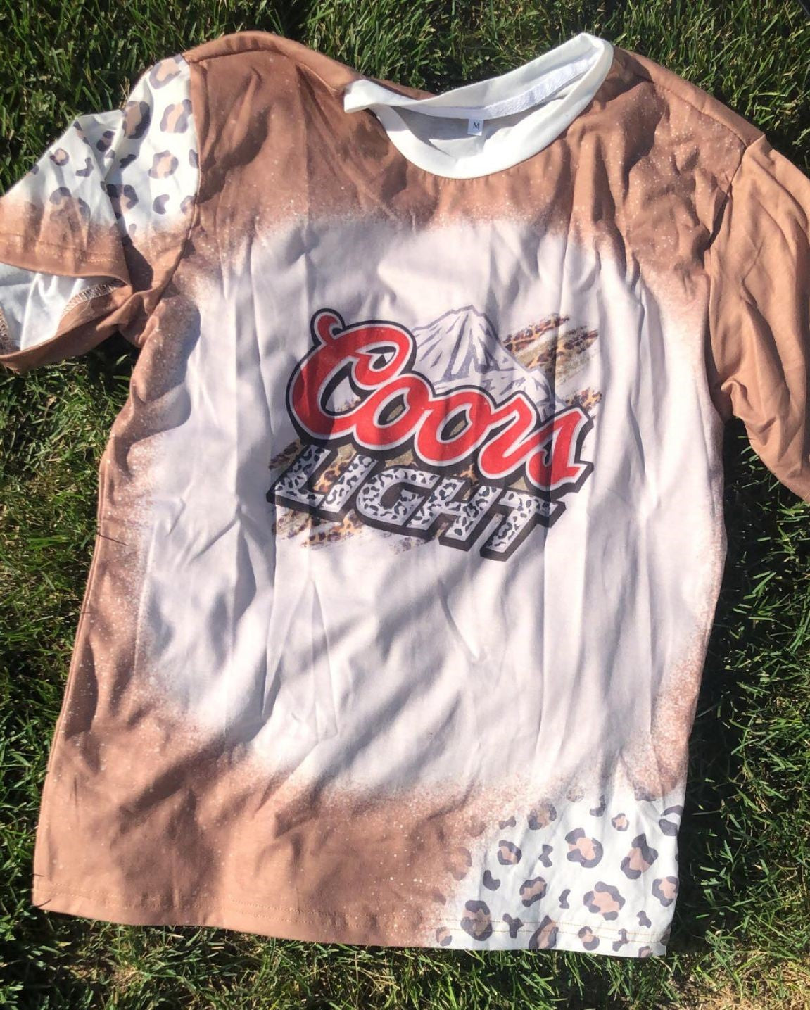 Coors Light Cheetah Print Sublimation Shirt-Size M