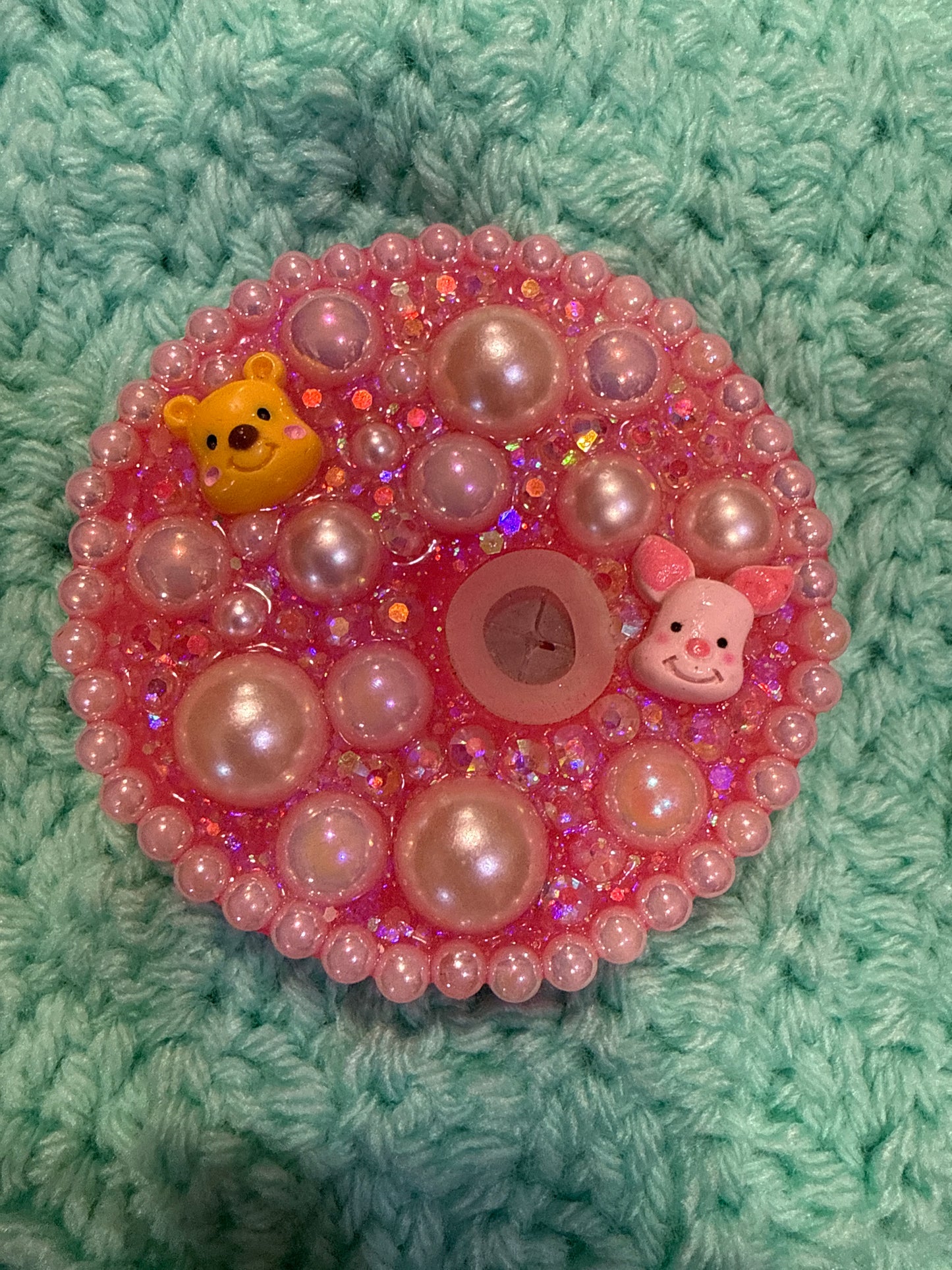 Decorated Tumbler Lid Toppers