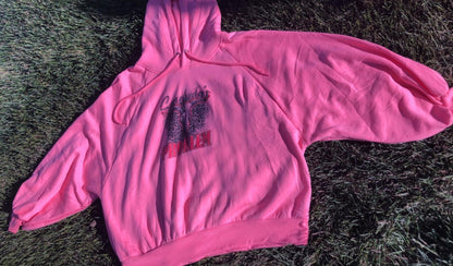 Somebody's PROBLEM -Zenana Balloon Sleeve Hoodie Pink-SIZE 2X