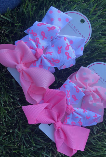 Breast Cancer Awareness 3PK Bows