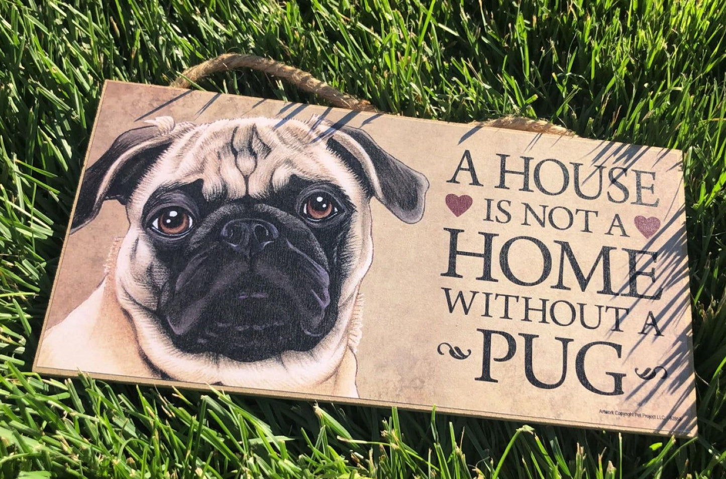 "A House is not a Home Without a ............... " 10"x5" Dog Sign