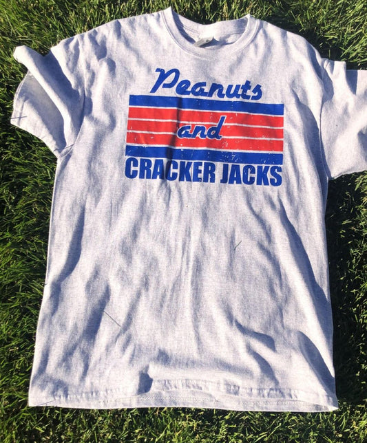 Peanuts and Cracker Jacks T-Shirt- Size LG