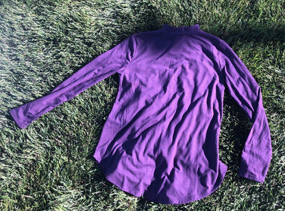 Zenana Outfitters Tops | Swingy Purple Turtleneck | Color: Purple Size M