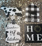 Cow Print Decor Set Of 4