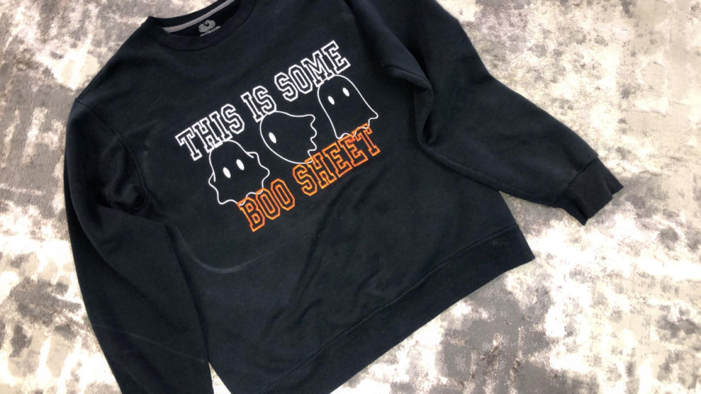 This is Some BOO SHEET Embroidered Sweater