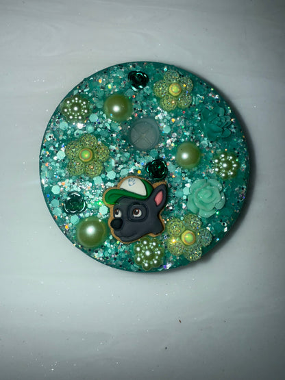 Decorated Tumbler Lid Toppers