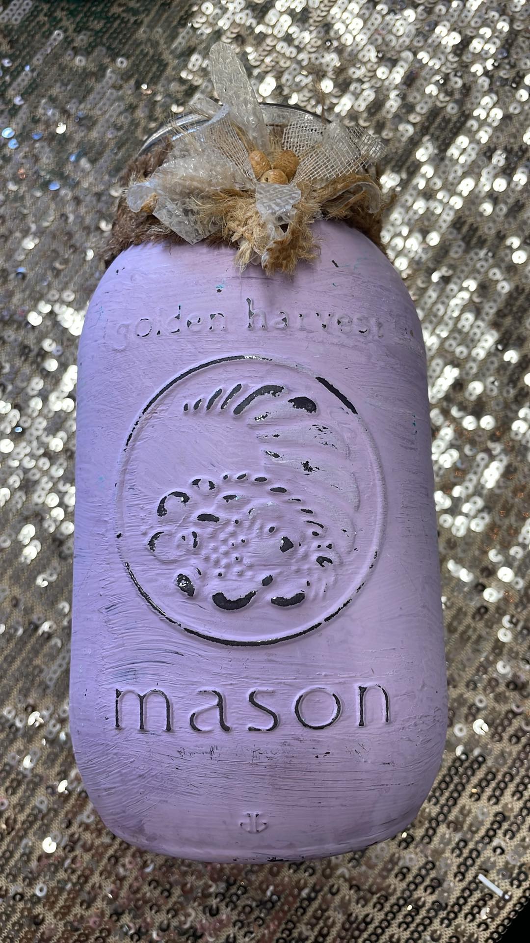 Purple Decor Mason Jar