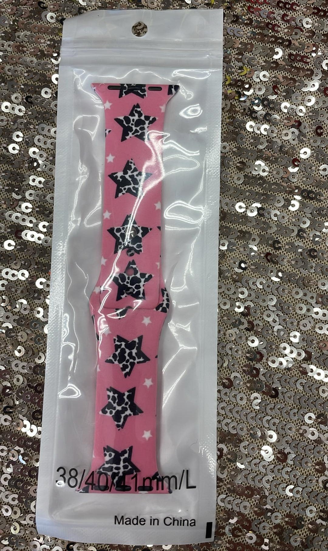 Cowprint Star Silicone Apple Watch Band