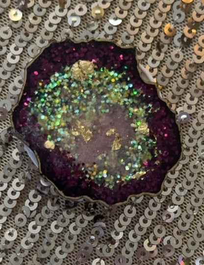 Geode Popsocket  Resin Pop socket Handmade