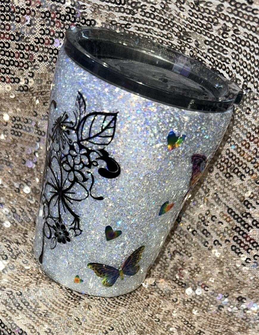 Butterflies appear when Angels are near- Butterfly Resin Tumbler