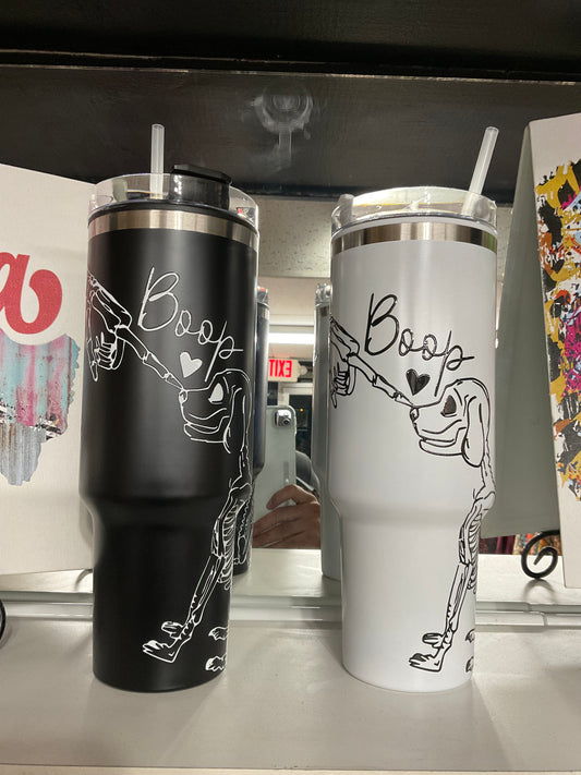 Mr. and Mrs. Dog Lover Skeleton Tumblers