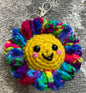 Amigurumi Crochet Flower Keychain