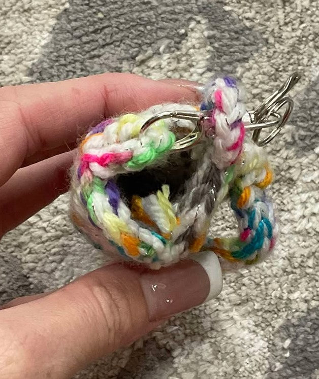 Crochet Summer Sandal Keychain