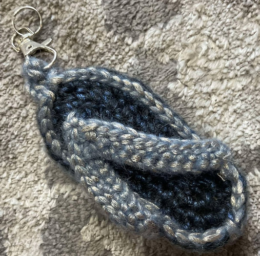 Crochet Summer Sandal Keychain