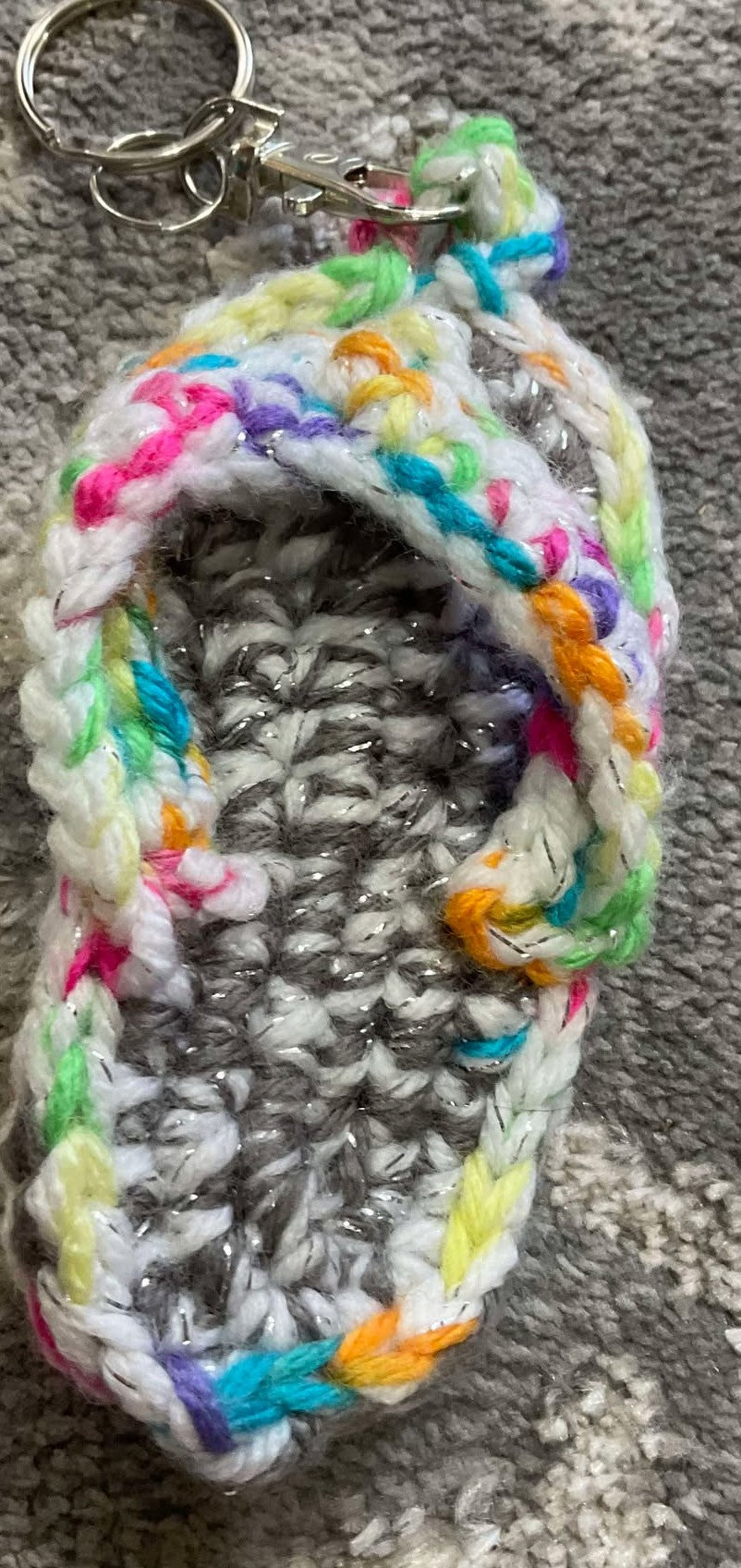 Crochet Summer Sandal Keychain