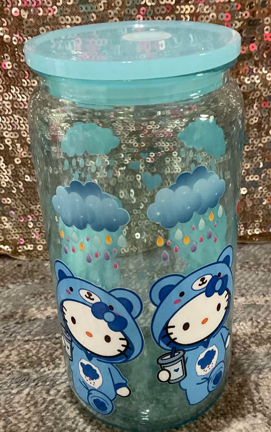 Hello Kitty Baby Blue Plastic Tumbler