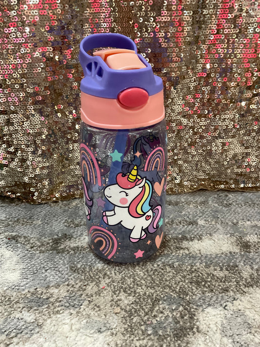 Unicorn Pink and Purple Plastic Kids Sippy