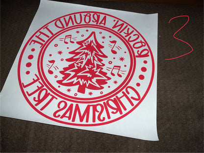 ROCKIN’ AROUND THE CHRISTMAS TREE Christmas DTF print