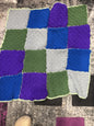 Handmade Crocheted Baby Blanket with Embroidery