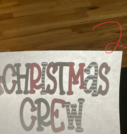 Christmas crew Christmas DTF print