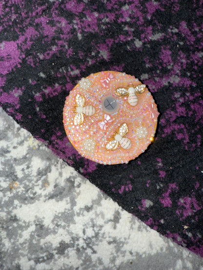 Decorated Tumbler Lid Toppers